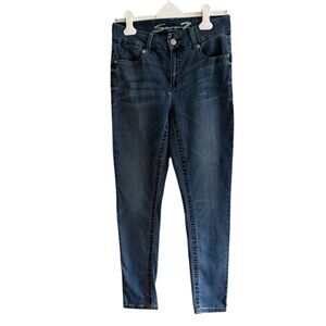 Seven7 Tummyless Slimmer Distressed Slim Fit Jeans Size 10